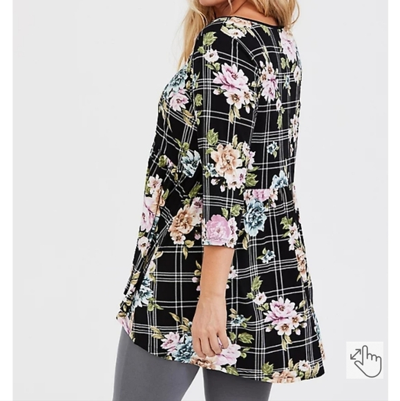 TORRID SUPER SOFT SCOOP NECK STRAPPY BABYDOLL TEE - Picture 9 of 16